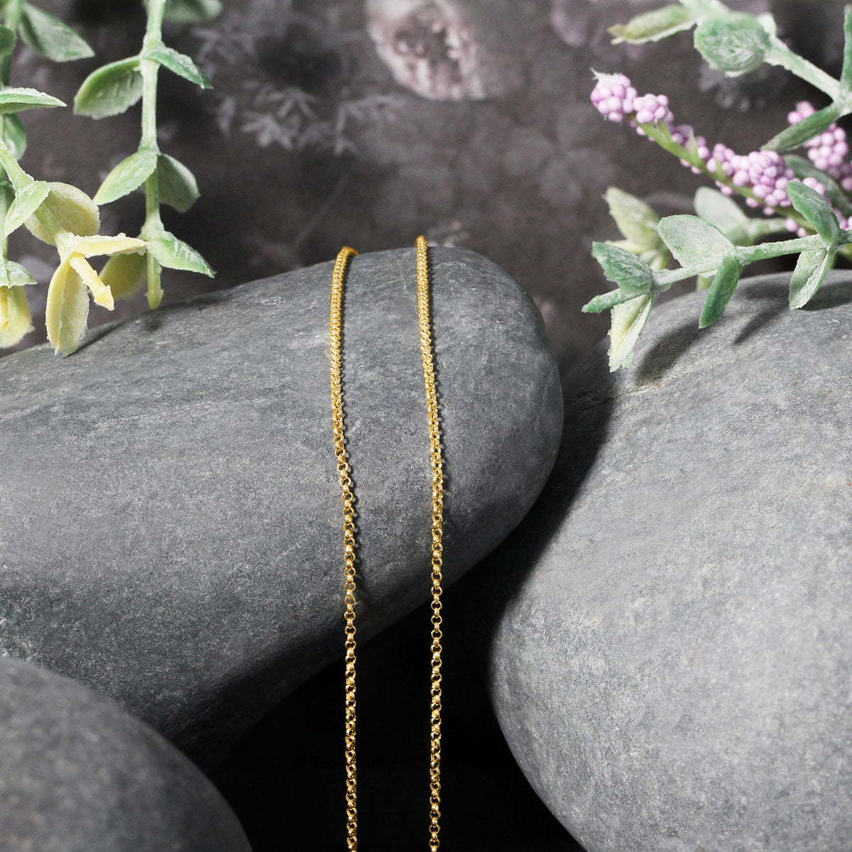 14k Diamond Cut Rolo Chain (1.10 mm)