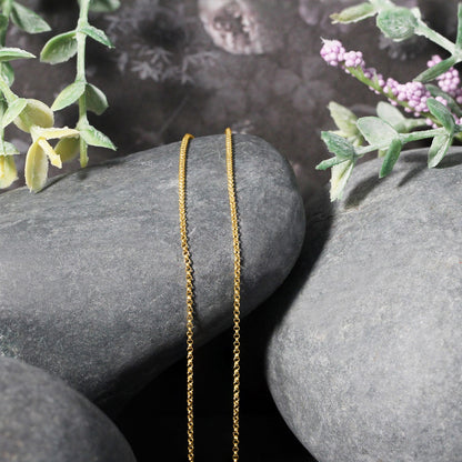 14k Diamond Cut Rolo Chain (1.10 mm)