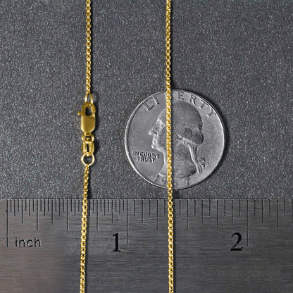 14k Diamond Cut Rolo Chain (1.10 mm)