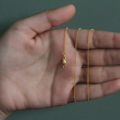 14k Diamond Cut Rolo Chain (1.10 mm)