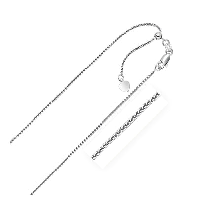 14k Adjustable Wheat Chain (1.00 mm)