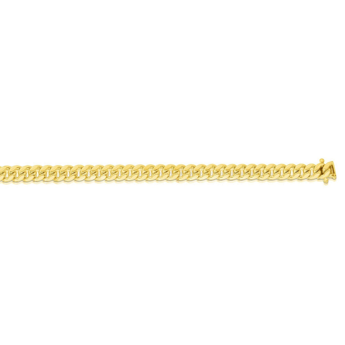 14k Classic Miami Cuban Solid Bracelet (5.00 mm)