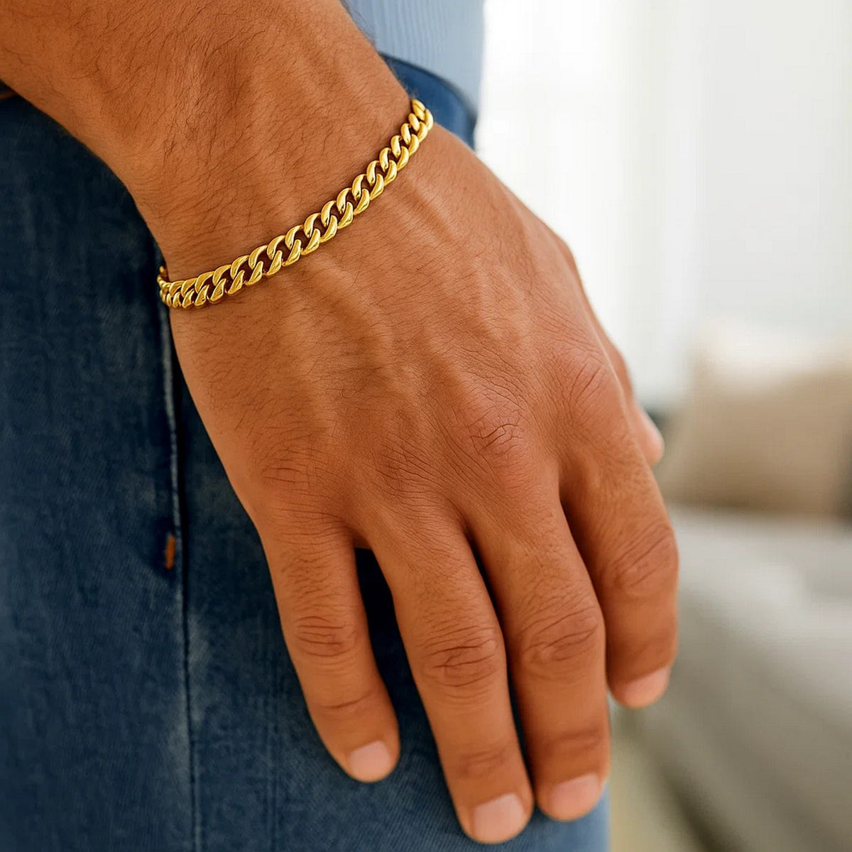 14k Classic Miami Cuban Solid Bracelet (5.00 mm)