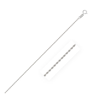 14k Solid Diamond Cut Rope Chain
