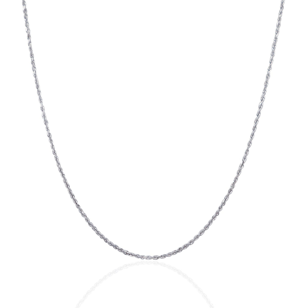 14k Yellow Gold Solid Diamond Cut Rope Chain