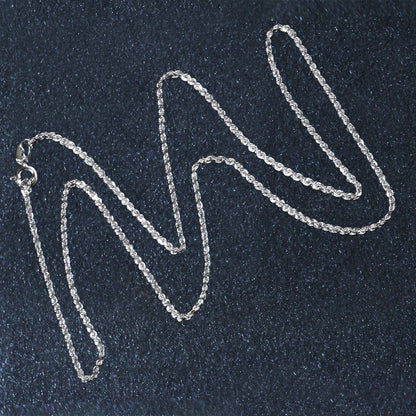 14k Yellow Gold Solid Diamond Cut Rope Chain