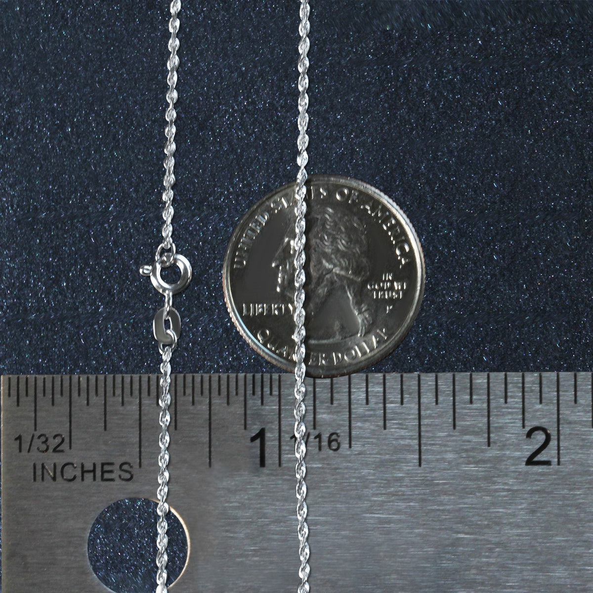 14k Yellow Gold Solid Diamond Cut Rope Chain