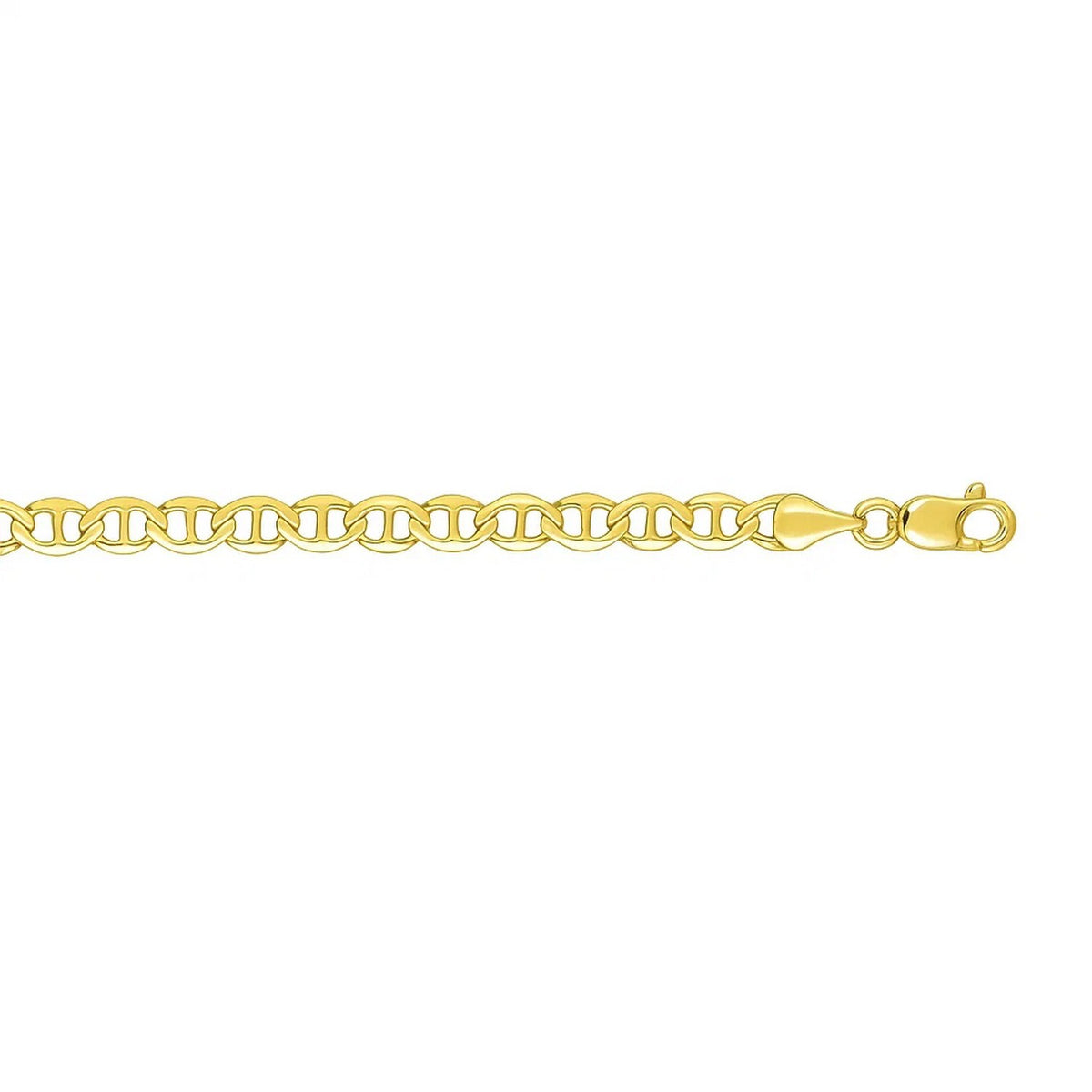 14k Tri Color Gold Mariner Link Bracelet (4.90 mm)