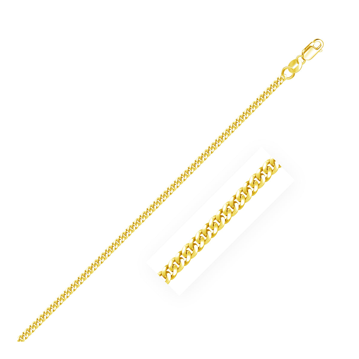 2.0mm 14k Gourmette Chain