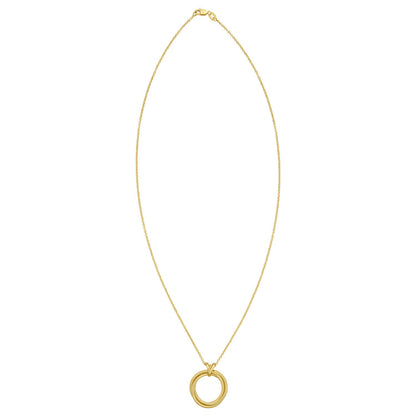 14K Yellow Gold Interlocking Medium Trinity Necklace