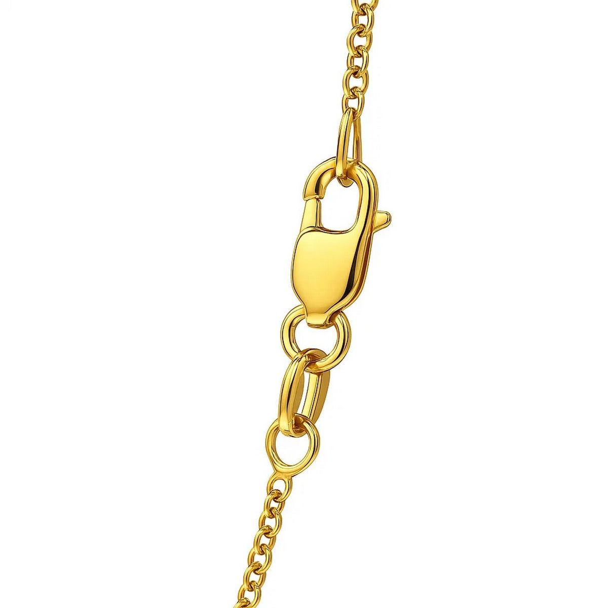 14k Yellow Gold Round Cable Link Chain