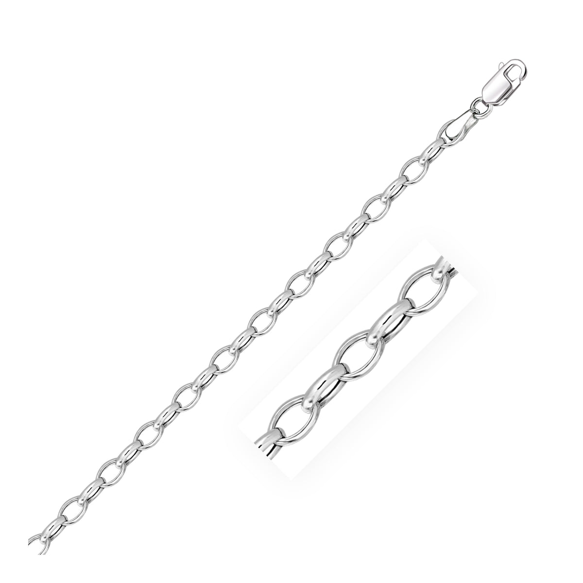 14k Oval Rolo Chain
