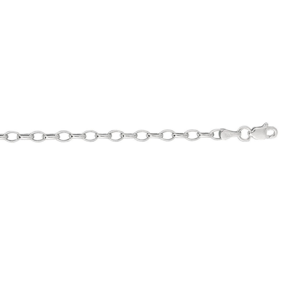 14k Yellow Gold Oval Rolo Chain