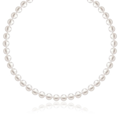 14k Necklace with White Freshwater Cultured Pearls (6.0mm to 6.5mm)