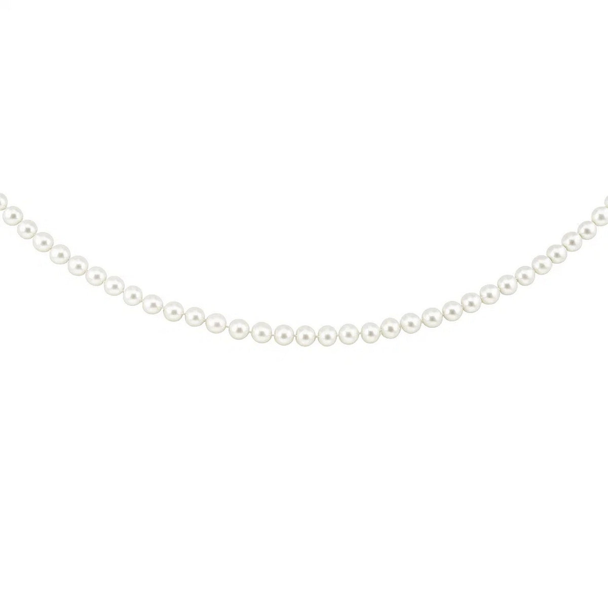 14k Necklace with White Freshwater Cultured Pearls (6.0mm to 6.5mm)