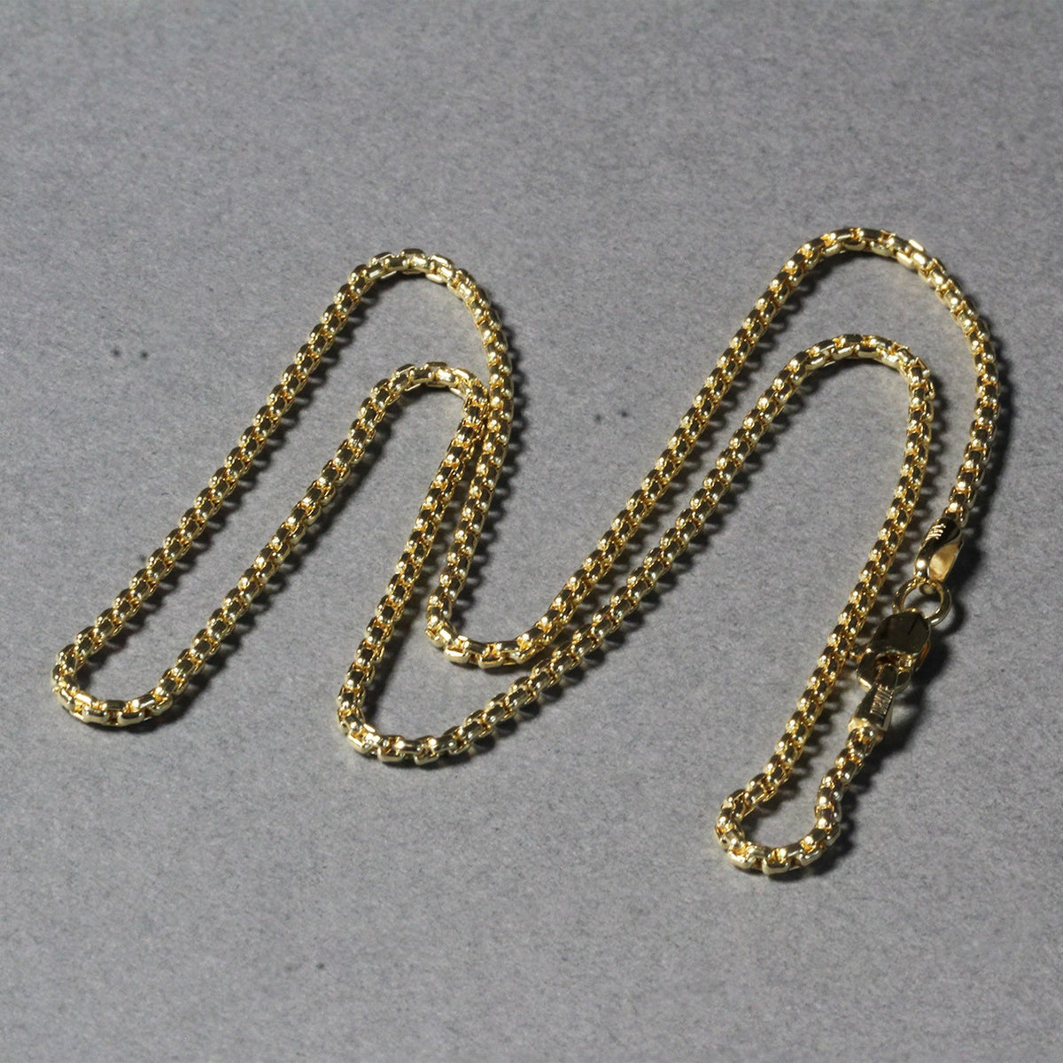 14k Round Box Chain