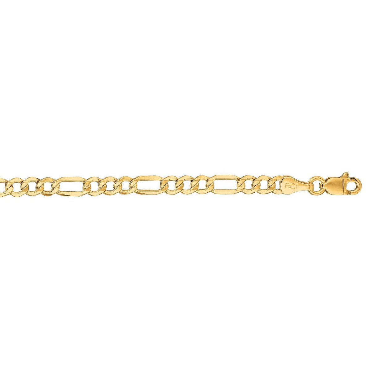 14k Yellow Gold Lite Figaro Chain