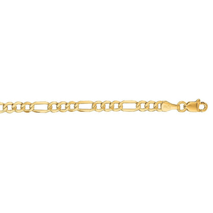 14k Yellow Gold Lite Figaro Chain