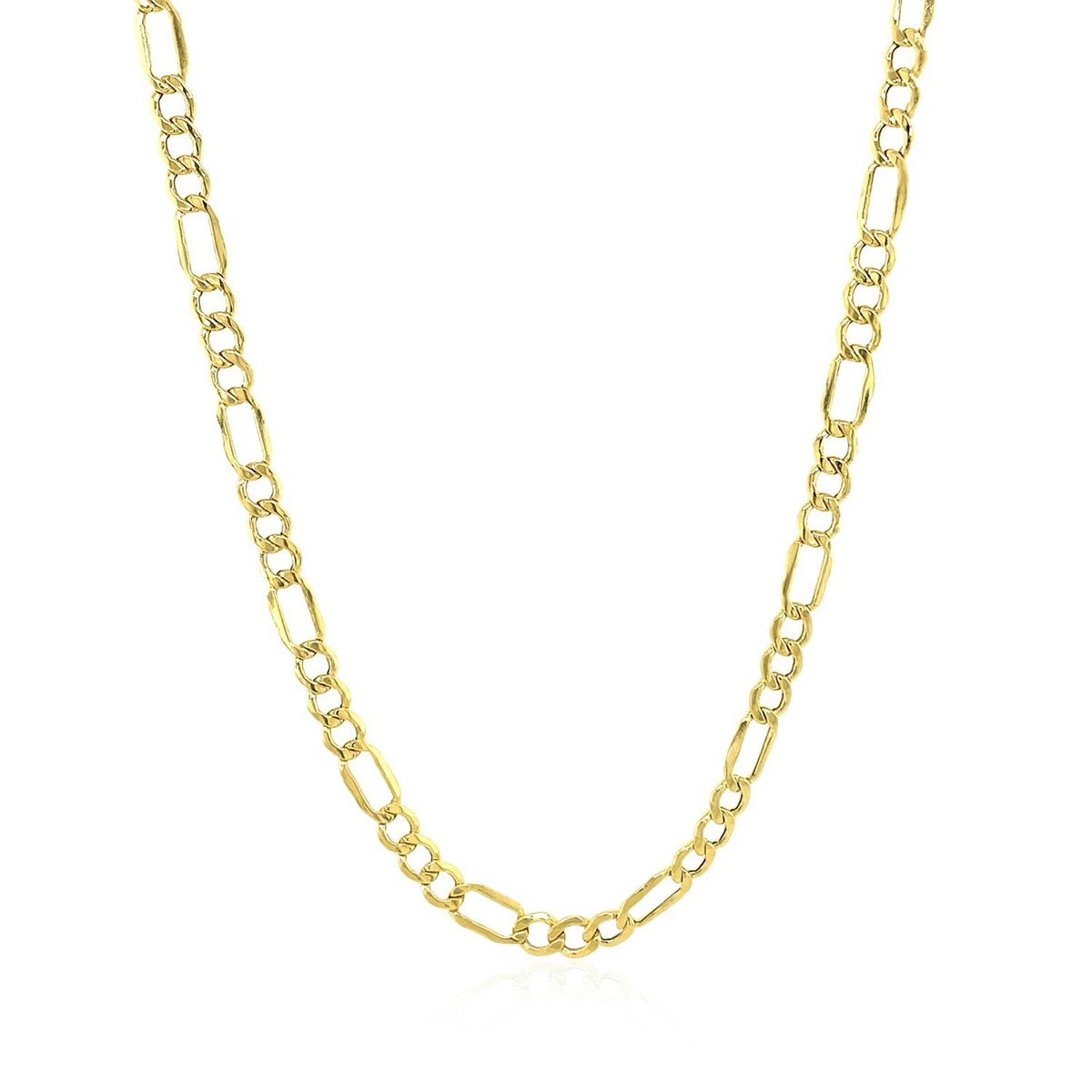 14k Yellow Gold Lite Figaro Chain