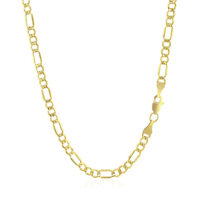 14k Yellow Gold Lite Figaro Chain