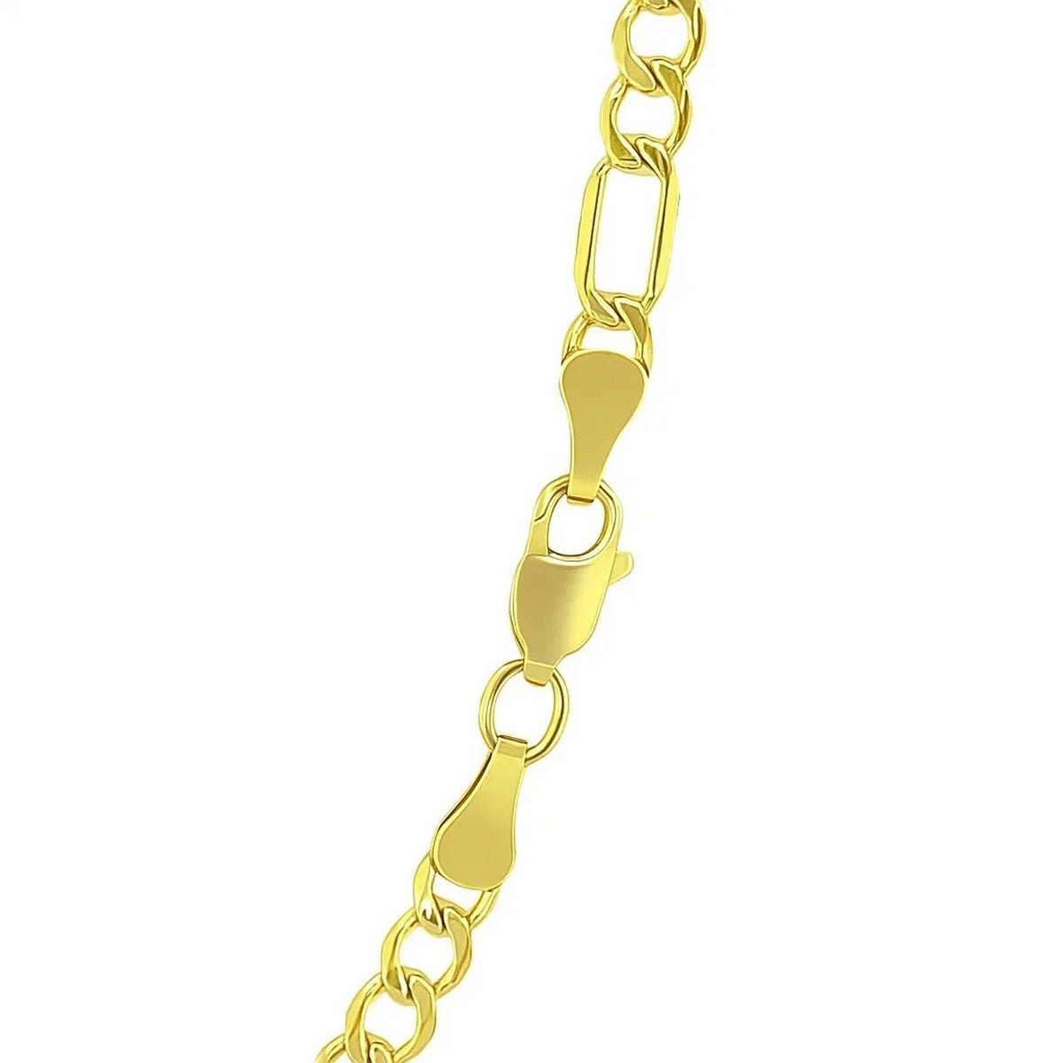 14k Yellow Gold Lite Figaro Chain