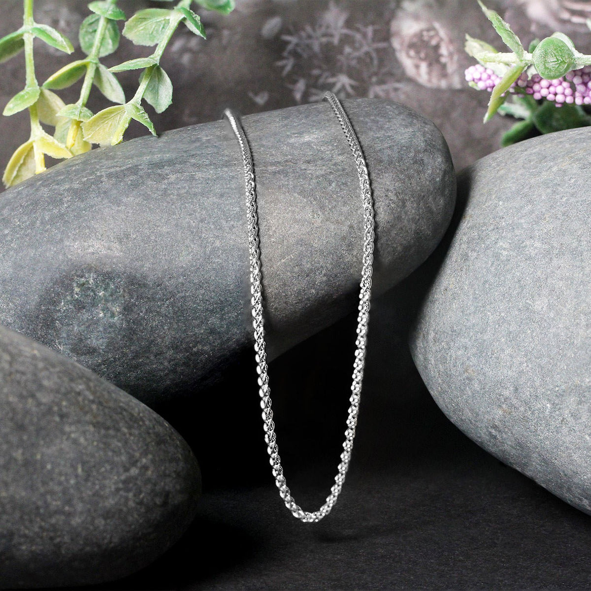 14k Round Wheat Chain