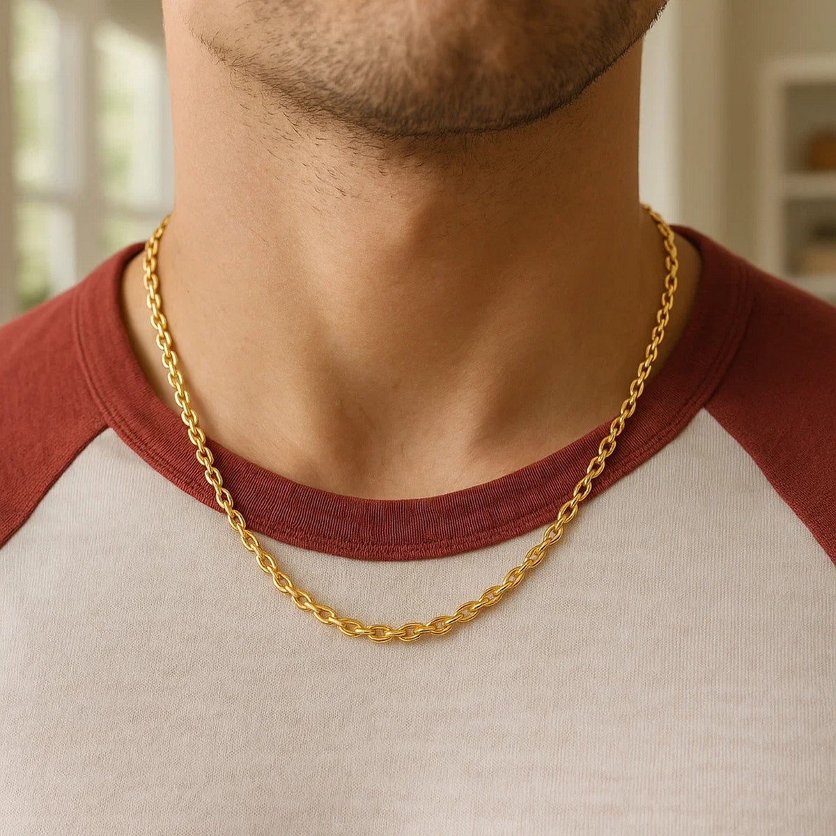 14k Yellow Gold Forsantina Lite Cable Link Chain