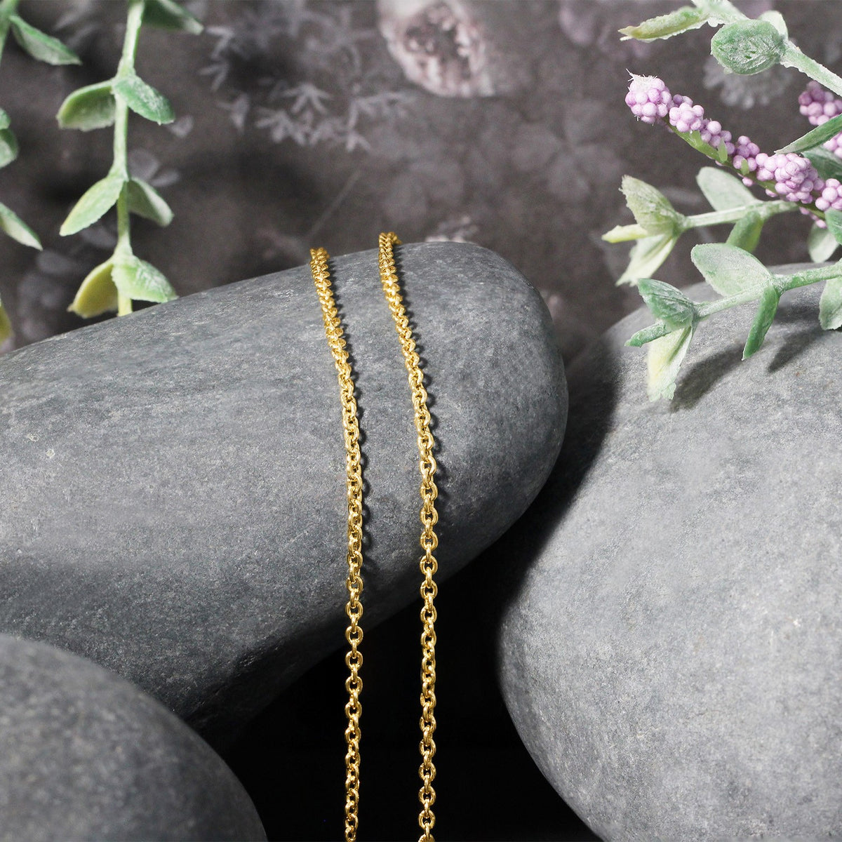14k Yellow Gold Forsantina Lite Cable Link Chain