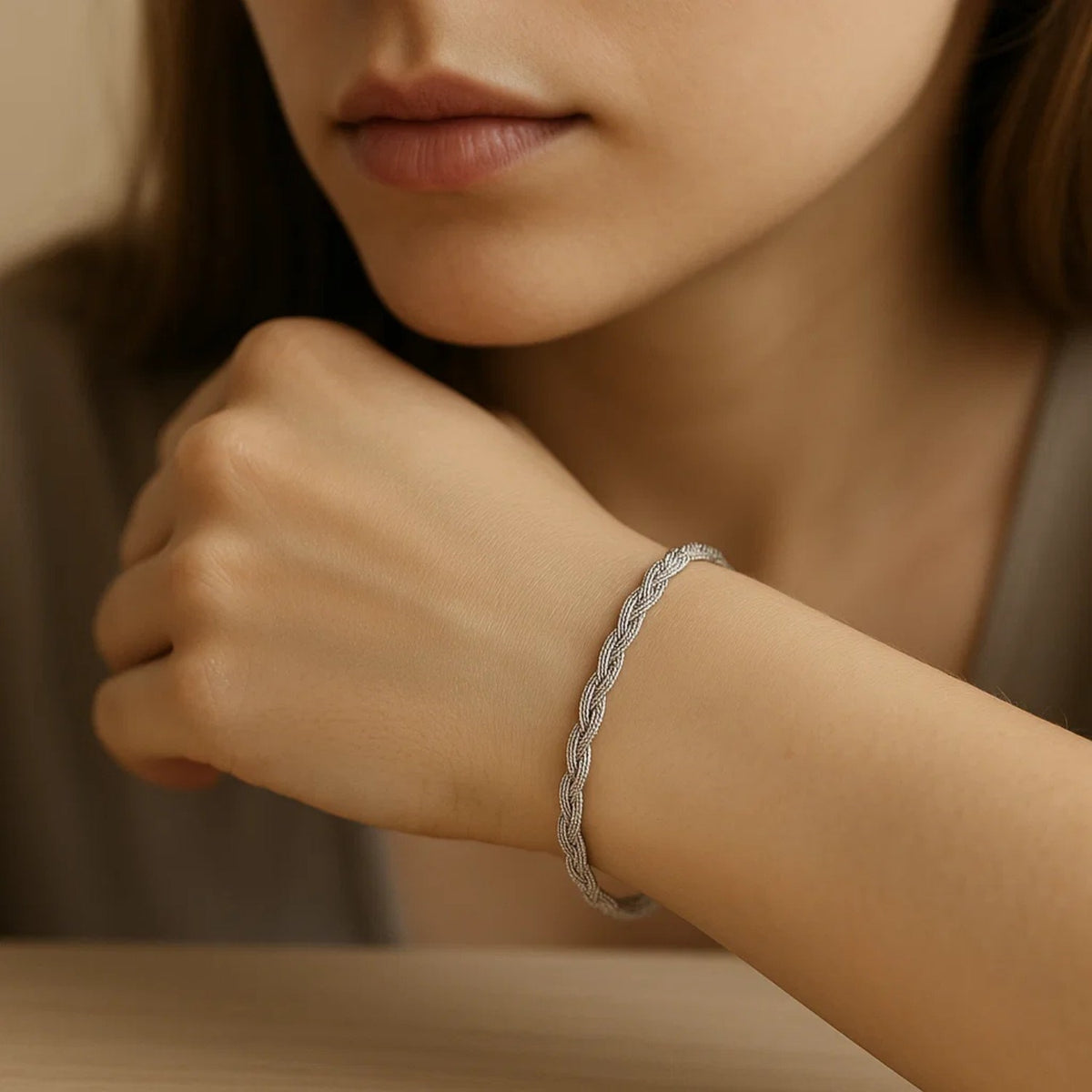 14k Braided Bracelet (3.50 mm)