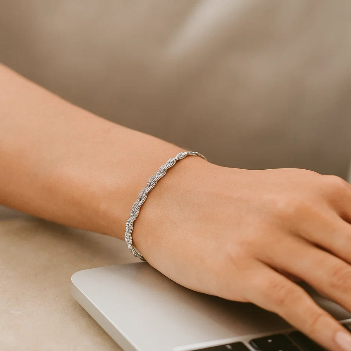 14k Braided Bracelet (3.50 mm)