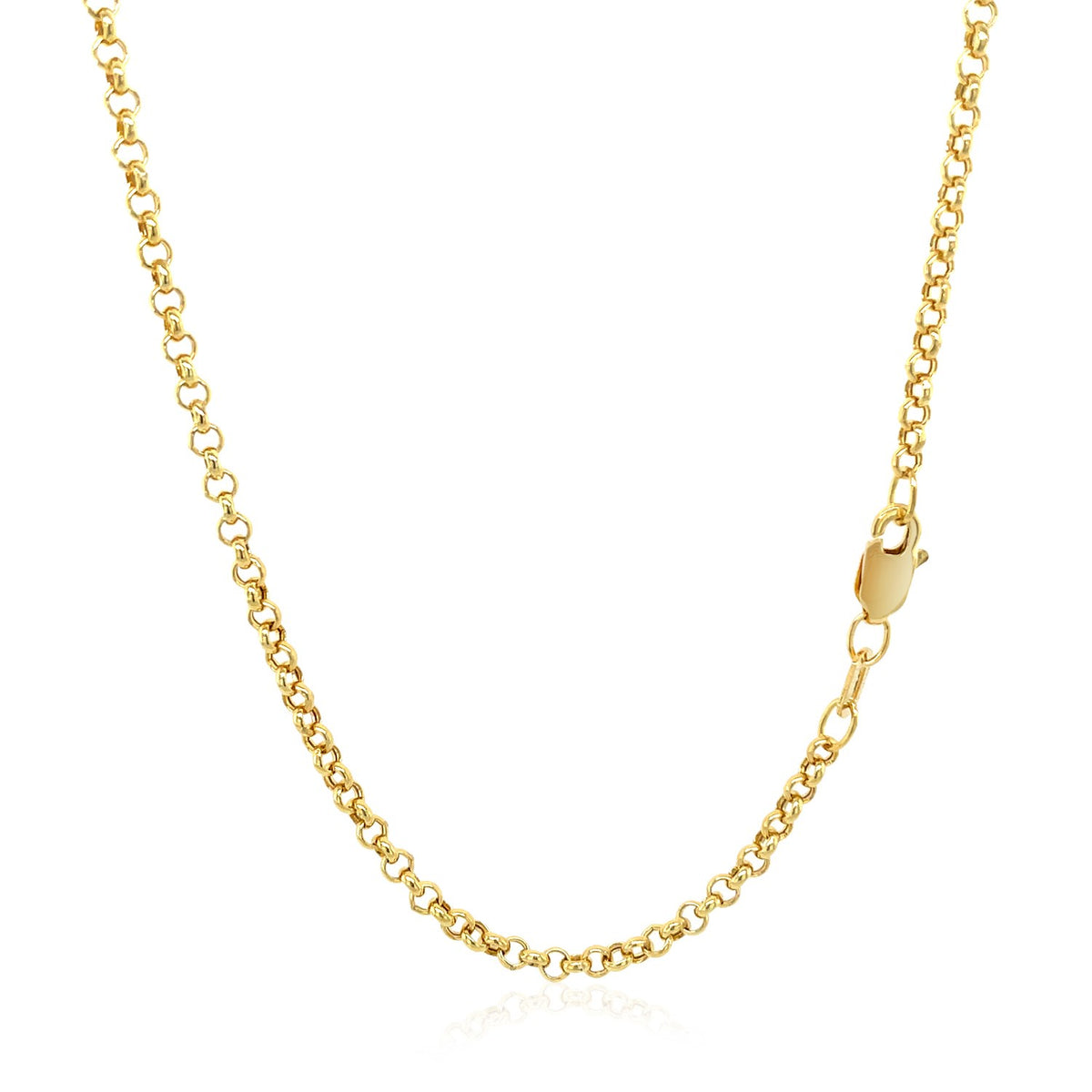 14k Yellow Gold Rolo Chain