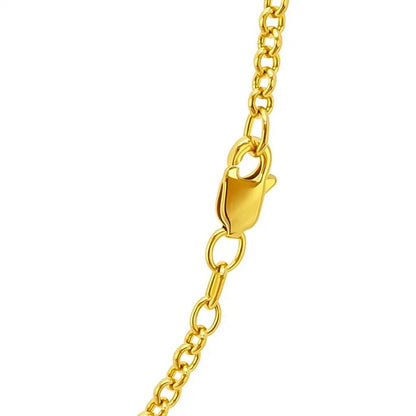 14k Yellow Gold Rolo Chain
