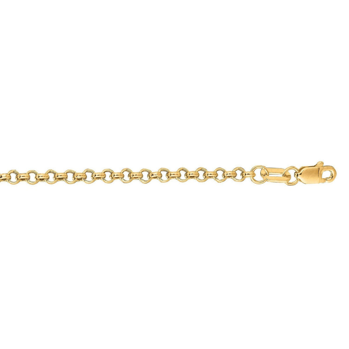 14k Yellow Gold Rolo Chain