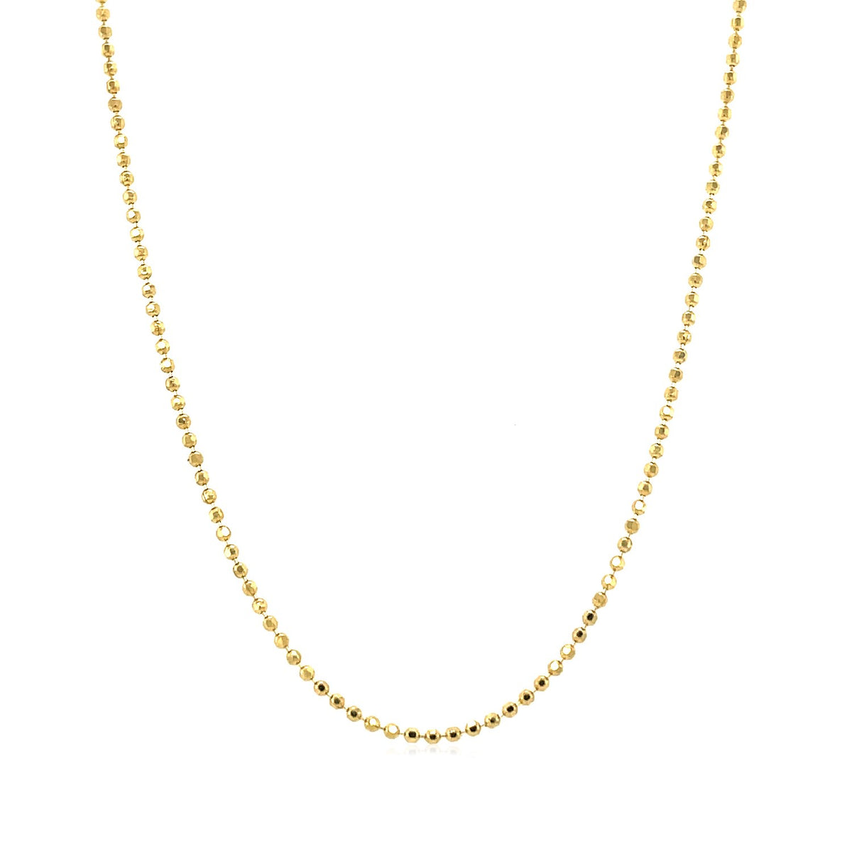 14k Diamond-Cut Bead Chain