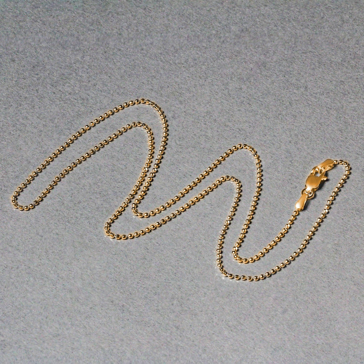 14k Diamond-Cut Bead Chain