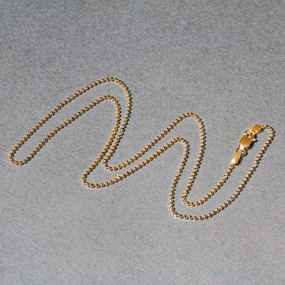 14k Diamond-Cut Bead Chain