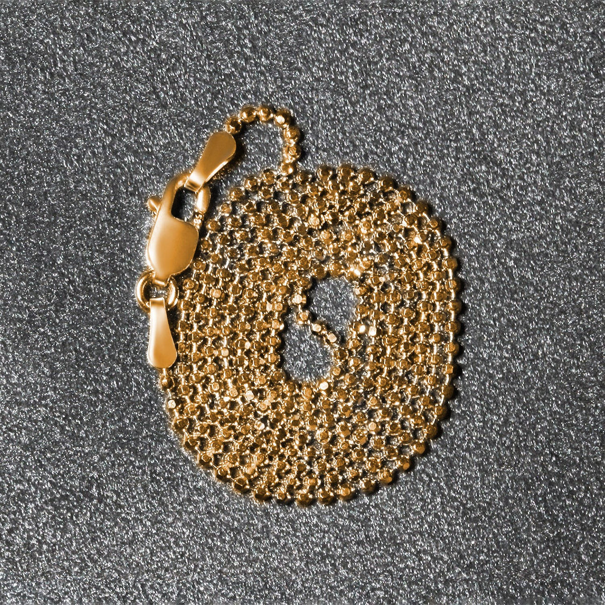 14k Diamond-Cut Bead Chain