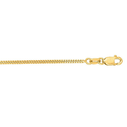 14K White Gold Gourmette Chain