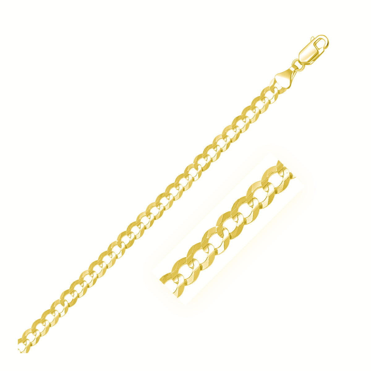 14k Solid Curb Chain