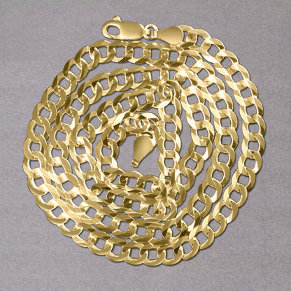 14k Solid Curb Chain