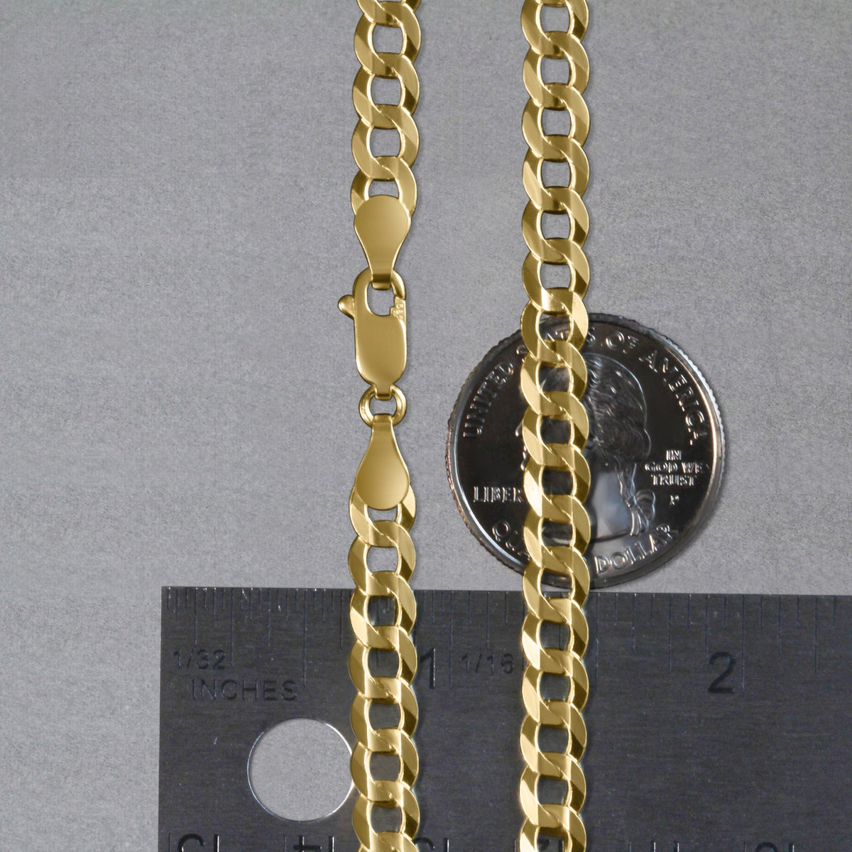14k Solid Curb Chain