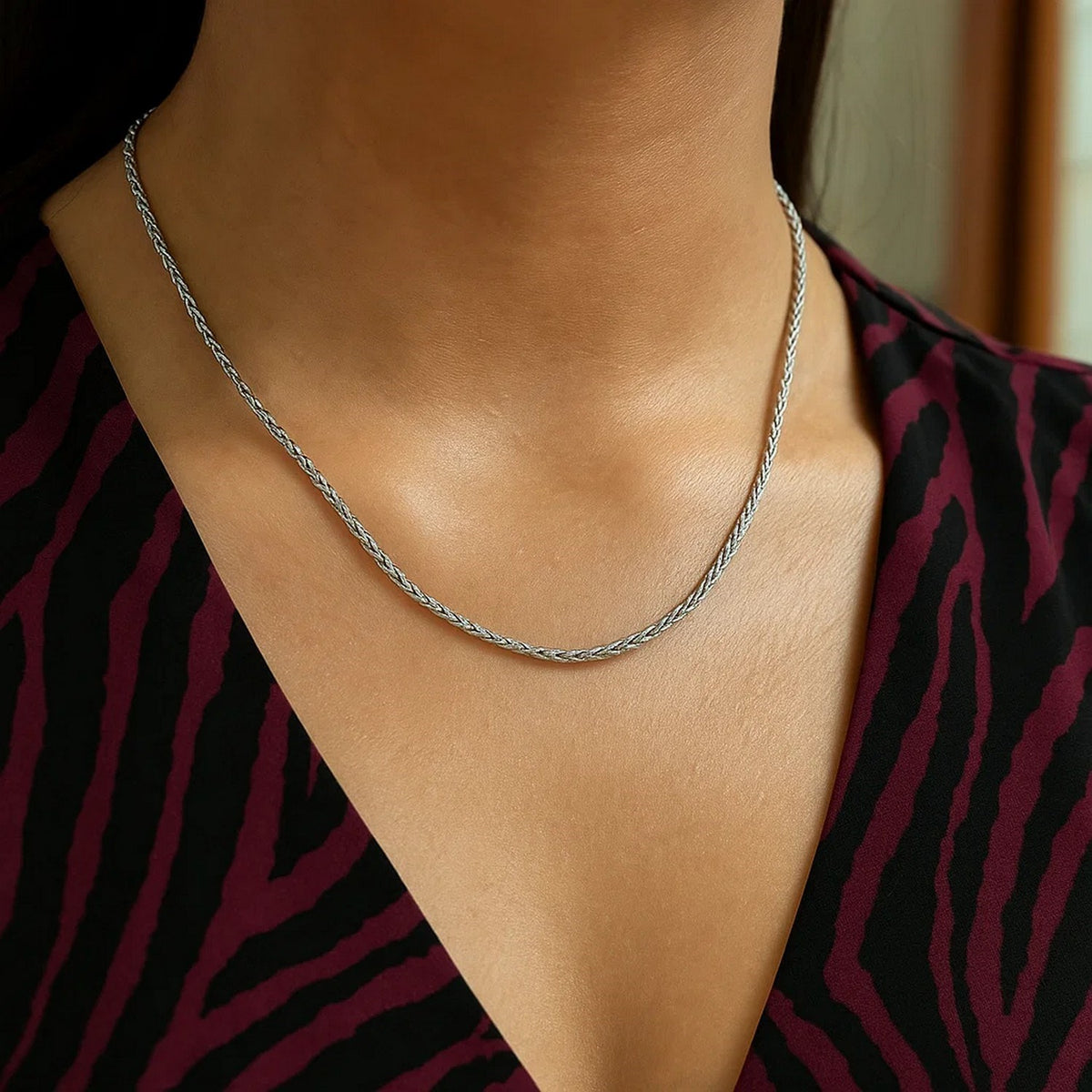 14k Round Wheat Chain