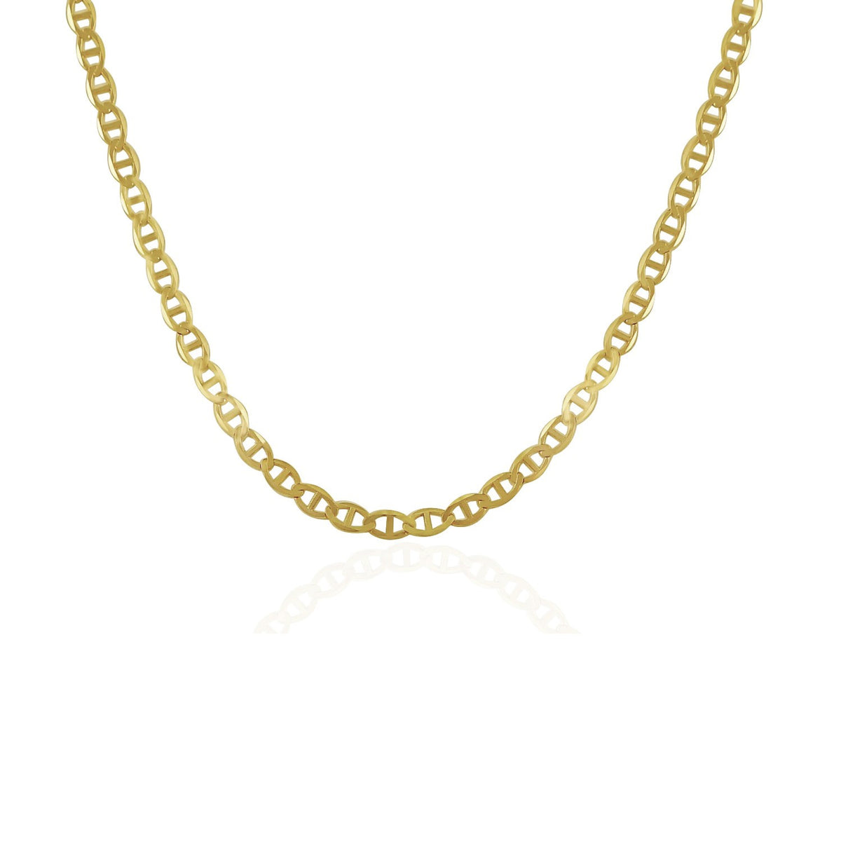 14k Yellow Gold Mariner Link Chain
