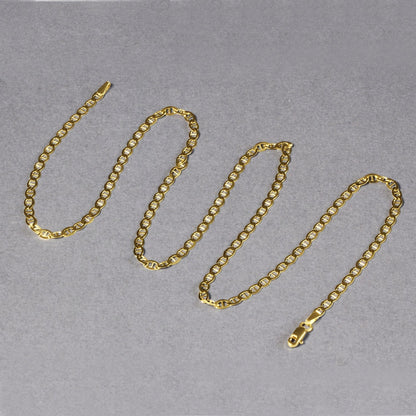 14k Yellow Gold Mariner Link Chain
