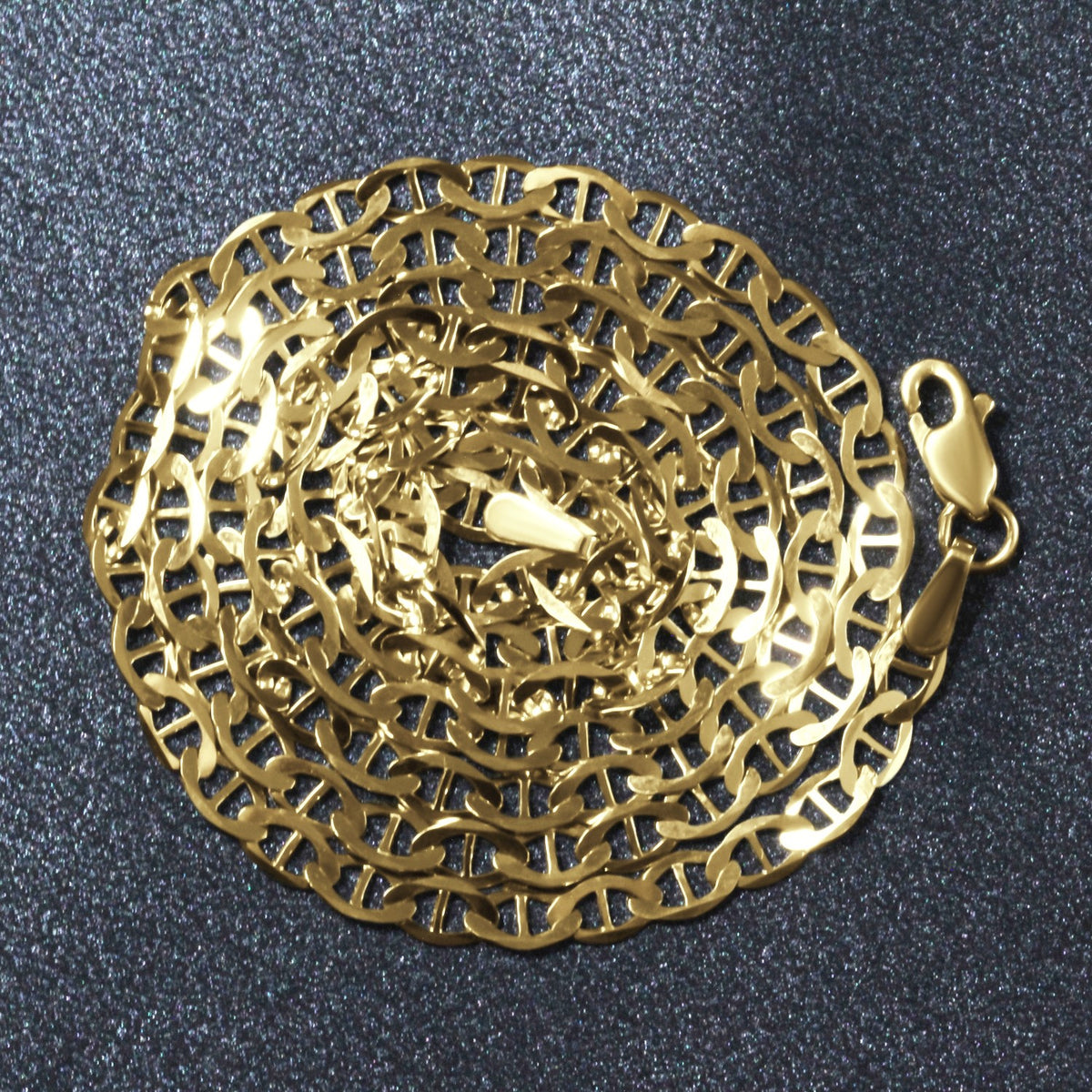 14k Yellow Gold Mariner Link Chain