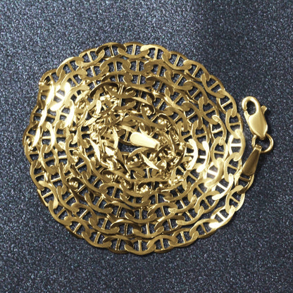 14k Yellow Gold Mariner Link Chain