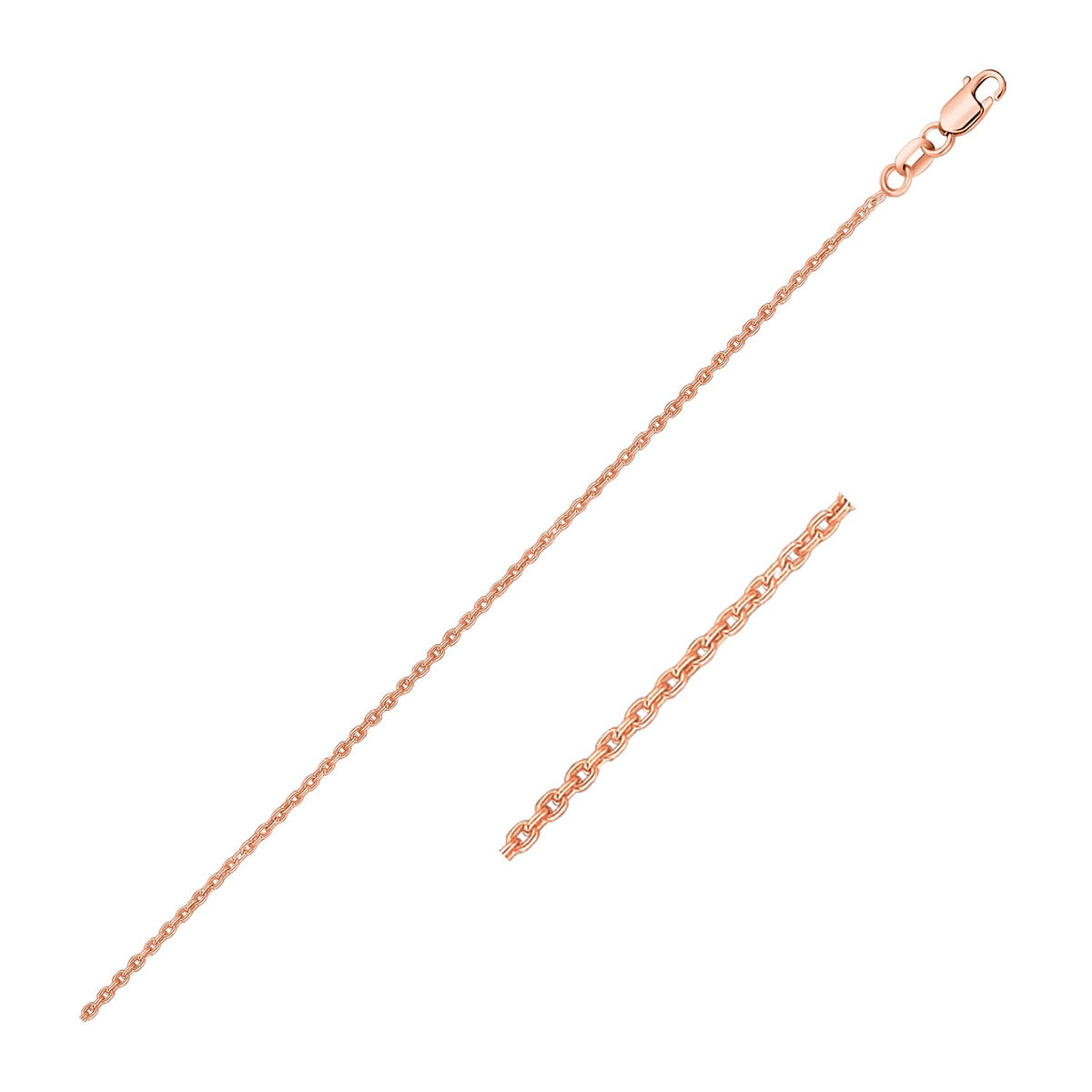14k Oval Cable Link Chain