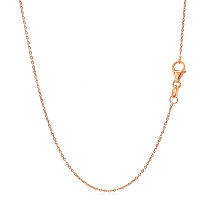 14k Oval Cable Link Chain