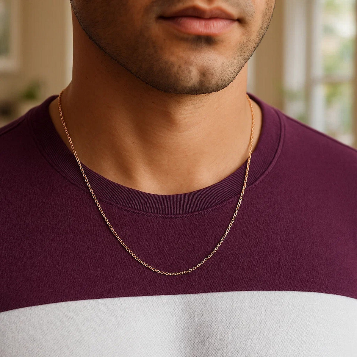 14k Oval Cable Link Chain