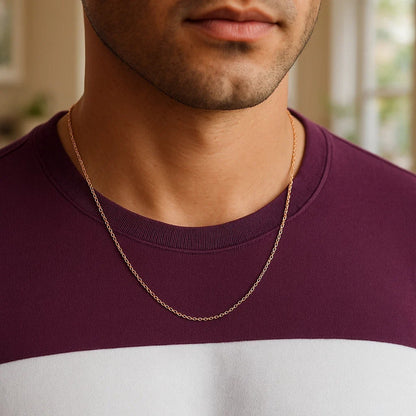 14k Oval Cable Link Chain